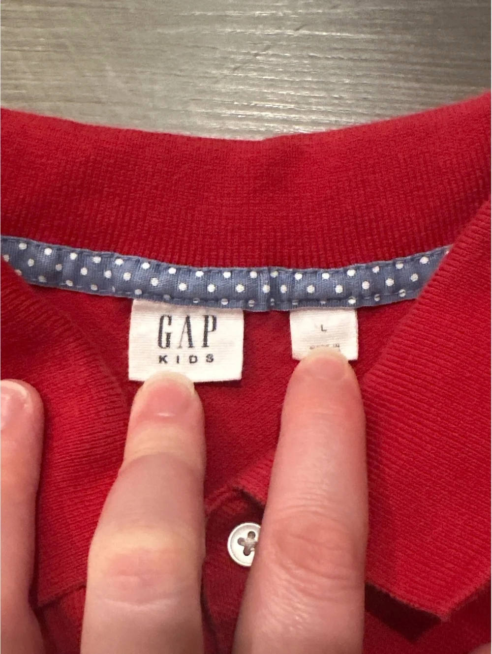 GapKids Uniform Polo Dress Red Size L